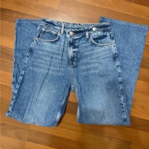 Zara Women's High Rise Denim Jeans - Classic Blue